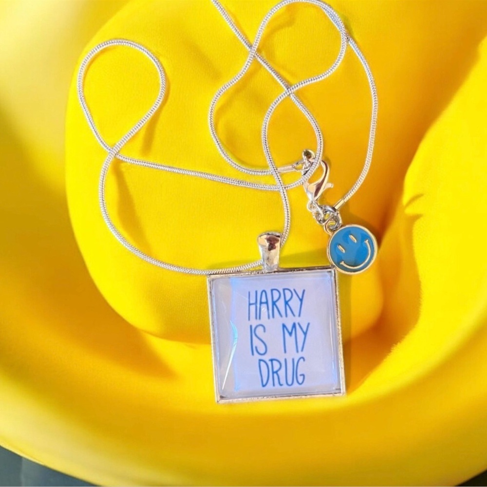 Harry Is My Drug Pendant Necklace Love Harry Styles Prince Harry Harry Potter